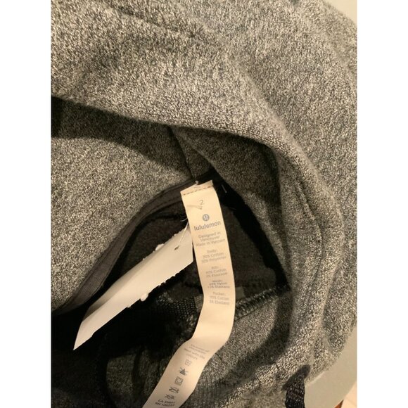 Lululemon Gray Hooded Sweatshirt Pullover Warm for Winter W/ Pocket, Size 2 (US) - Picture 7 of 7